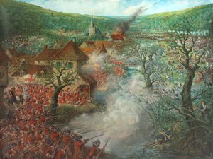 Battle Scene outside a town